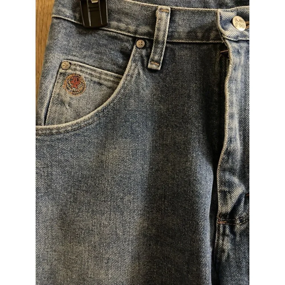 Twenty X Mens 32 x 34 Style 22 Relaxed Fit Faded Straight Leg Denim Blue Jeans